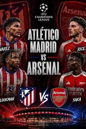 مباراة ارسنال واتلتيكو مدريد وارسنال كاملة اياب نصف نهائى دوري ابطال اوروبا ( 2026 )
